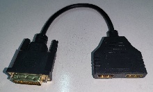 Мультимедийный конвертер DVI-D (M) 24 1 - 2*HDMI (F) Мультимедийный конвертер DVI-D (M) 24 1 - 2*HDMI (F)