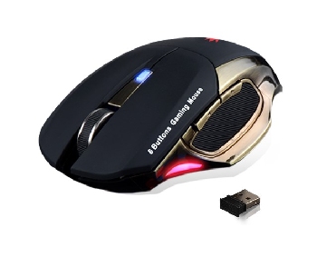 Мышь беспроводная игровая CROWN CMXG-605  Black USB
