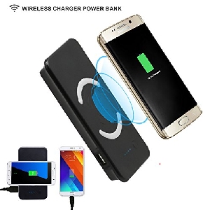 Wireless Charger Power Bank Samsung W3 9000 mAh