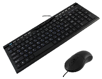 Клавиатура + мышь CROWN CMMK-855 Black USB