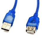  USB AM - USB AF  LAN Blue 3m