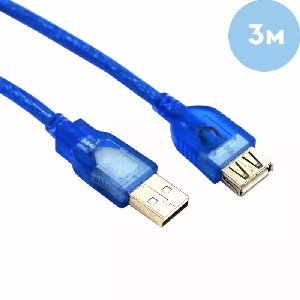  USB AM - USB AF  Blue 3