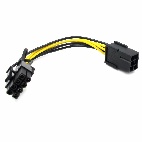 Кабель-переходник PCIe-6pin (F) - PCIe-8pin (M) для видеокарт