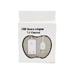 Звуковая карта USB Audio adapter 7.1 белый