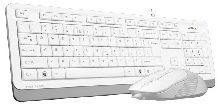 Клавиатура + мышь  A4Tech F1010-WHITE Fstyler USB